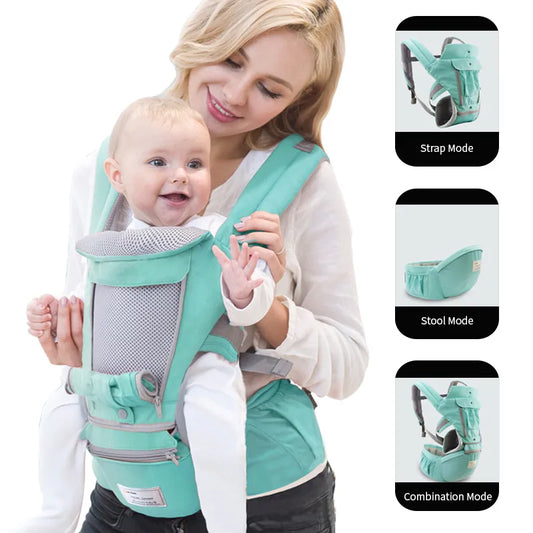 ErgoComfort Baby Carrier: Securely Carry Your Infant from 0-36 Months, Perfect for Travel and Everyday Adventures!"
